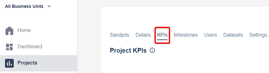 KPIs tab