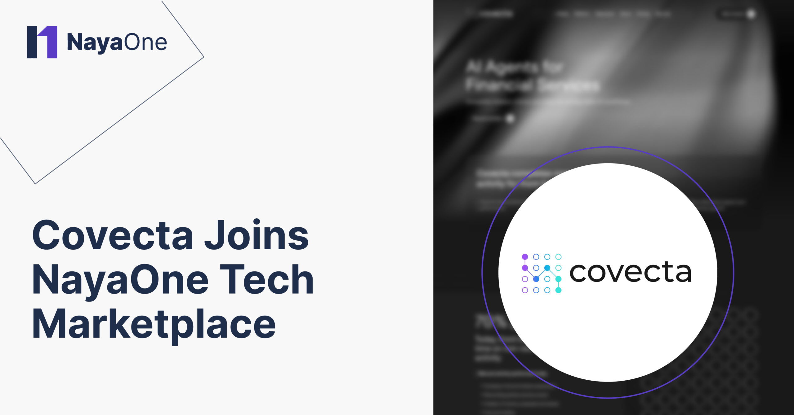 Covecta Joins NayaOne Tech Marketplacee